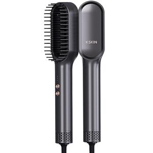 Hair Straightener Brush - Ring Hair Straightener Comb & Hair Dryer 2 in 1